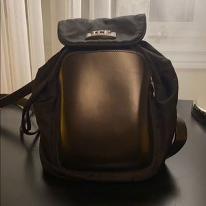 Ice Iceberg Nylon & Leather Mini Backpack